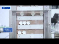 Μηχανή πλήρωσης και κάλυψης στοματικού διαλύματος, μηχανή κάλυψης στρογγυλού καπακιού