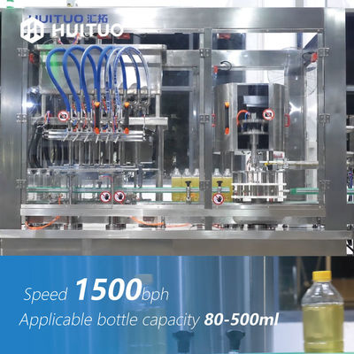 Huituo συμπαγή πολυσύνθετα 2 σε 1 μηχανή 1500bph κάλυψης πλήρωσης λαδιού