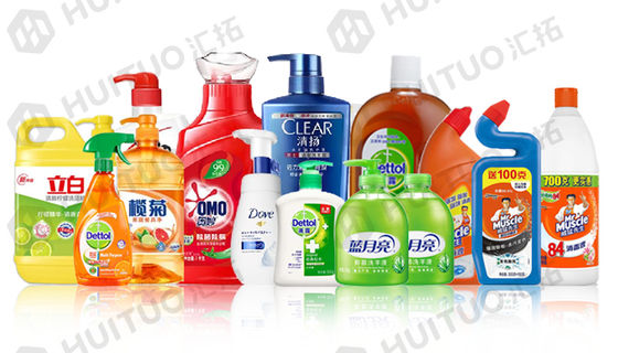 Πλαστική μπουκαλιών υγρή μηχανή 2L 3L 4L 5L κάλυψης πλήρωσης πλυντηρίων καθαριστική